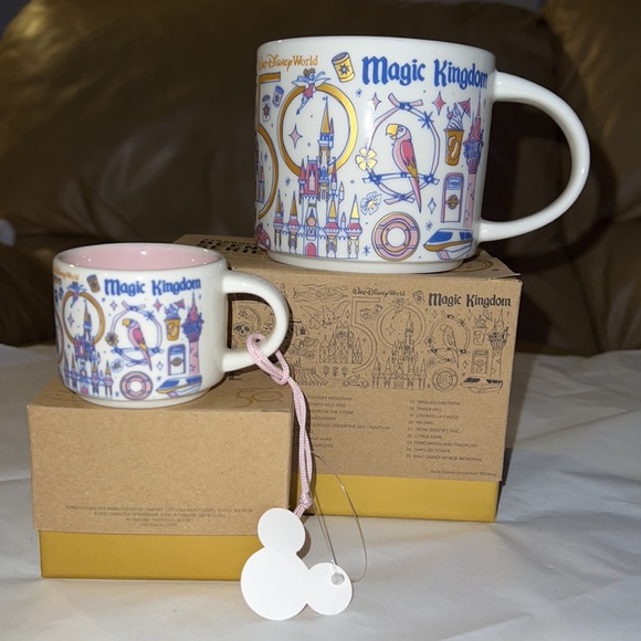 (2) DISNEY Magic Kingdom “BEEN THERE MUGS” Starbucks Disney 50th Anniversary - Picture 6 of 15
